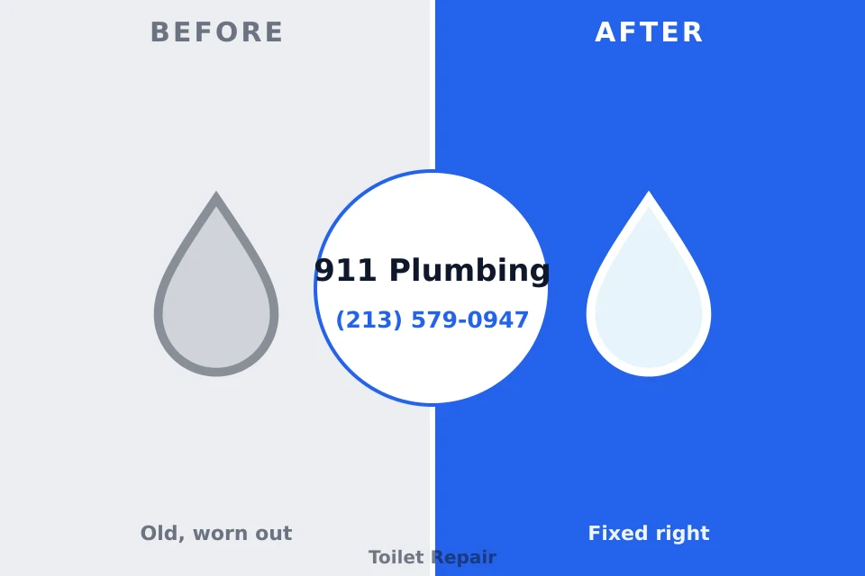Before and after: plumbing repair Burnsville, NC